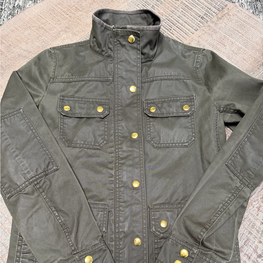 J.Crew “The Downtown Field Jacket” – Waxed Cotton Canvas